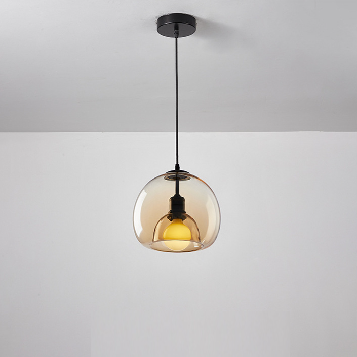 Double-Layer Glass Globe Pendant