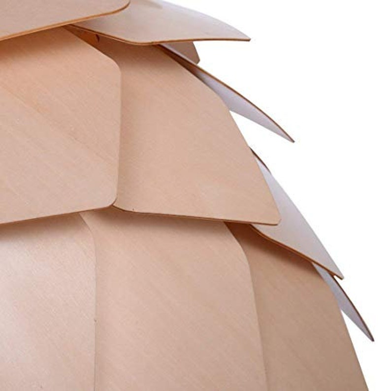 Wood Pine Cone Pendant Lampshade