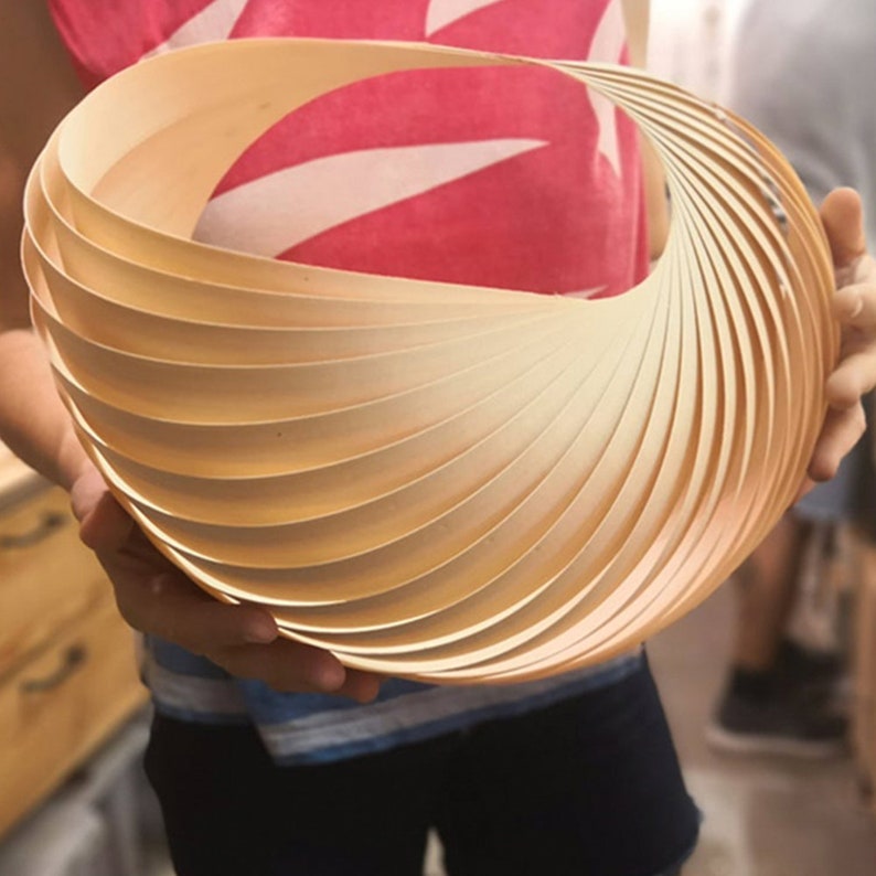 Shell Form Wood Wall Sconce