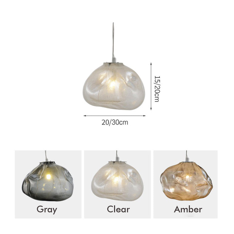 Glass Bubble Globe Stair Pendant