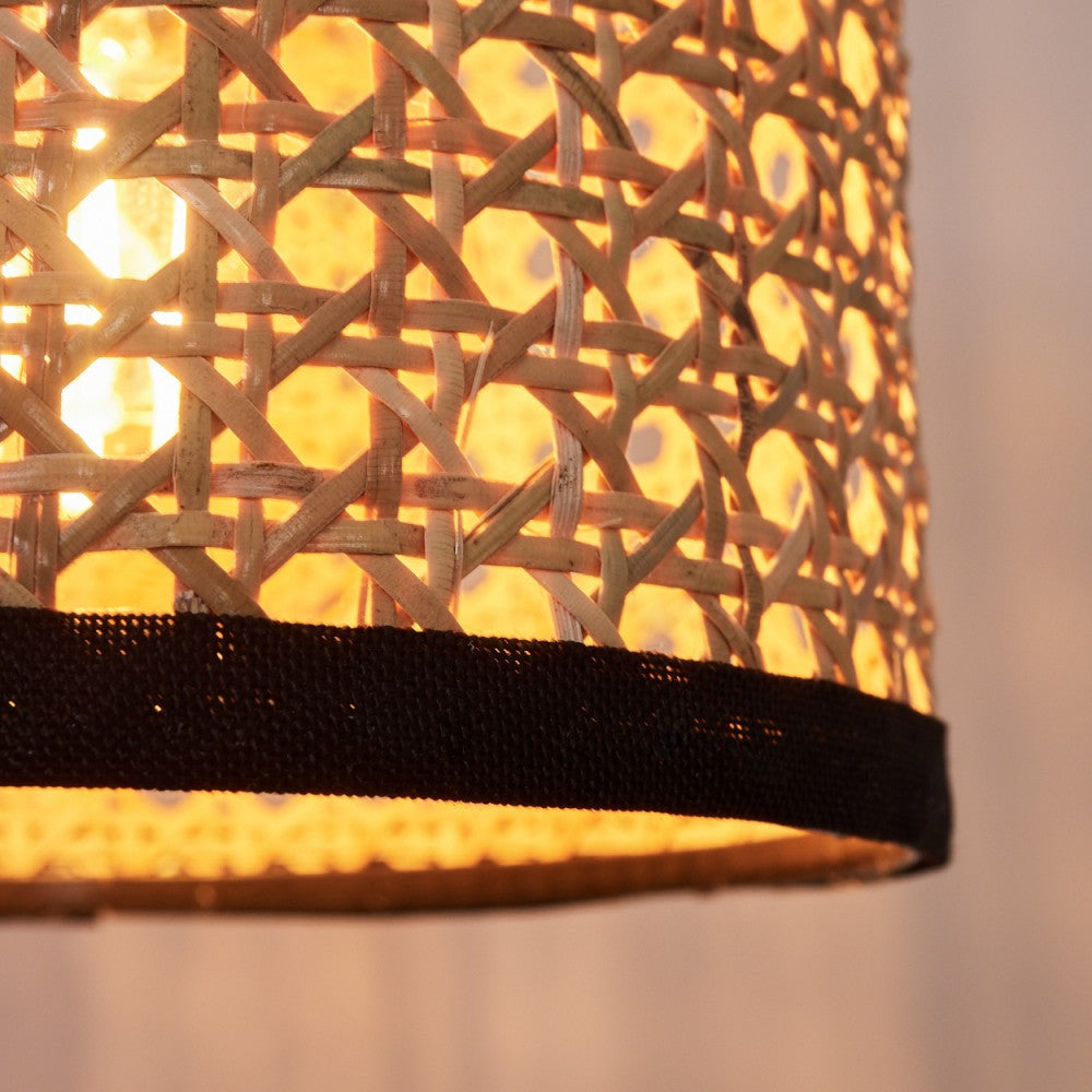 Rattan Wicker Wall Sconce