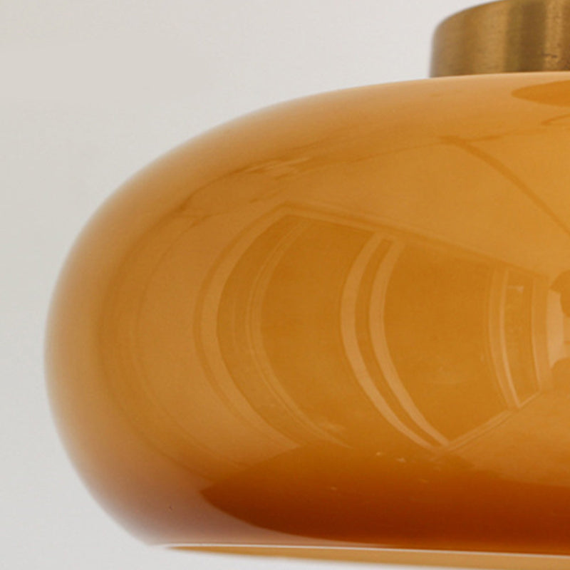 Vintage Glass Flush Ceiling Light