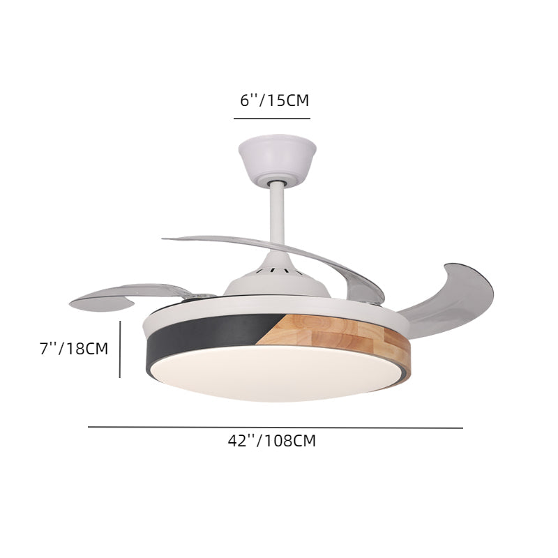 Nordic 42 inch Dimmable LED Ceiling Fan