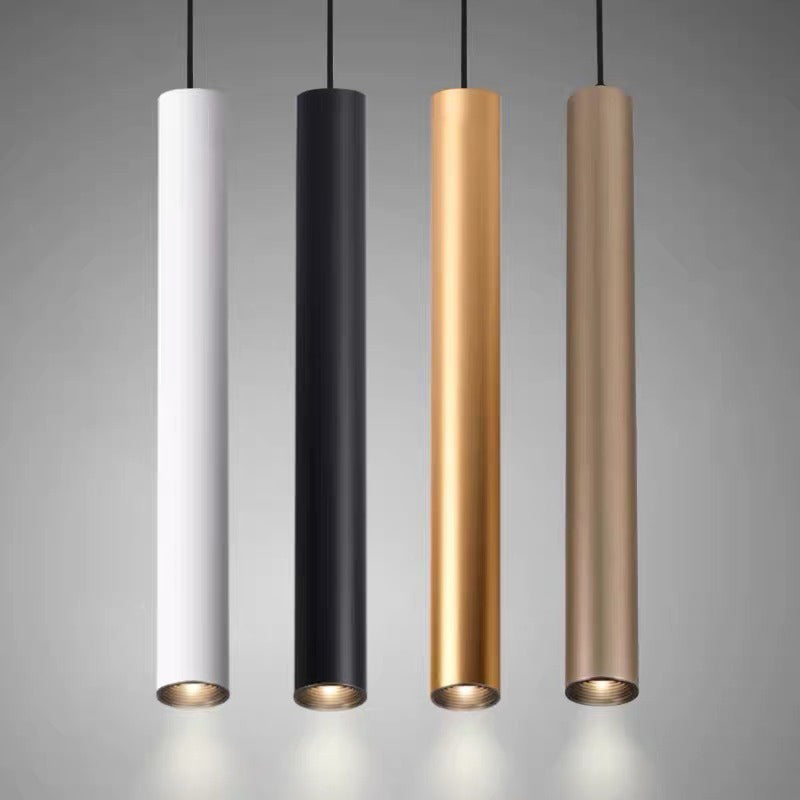 Slim Tube Pendant Light, Adjustable