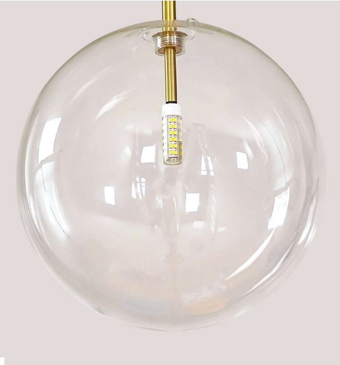 Modern Clear Glass Chandelier Pendant