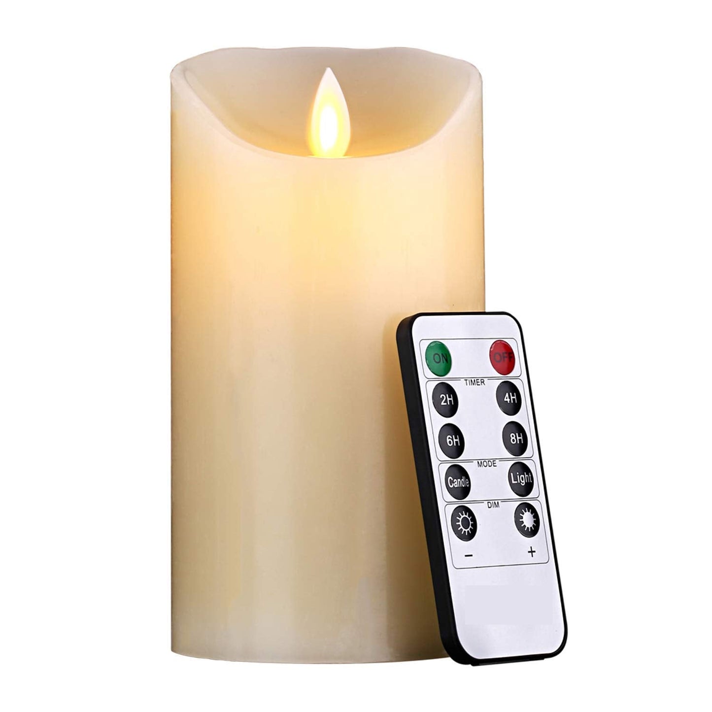 Flameless Flickering LED Wax Candle
