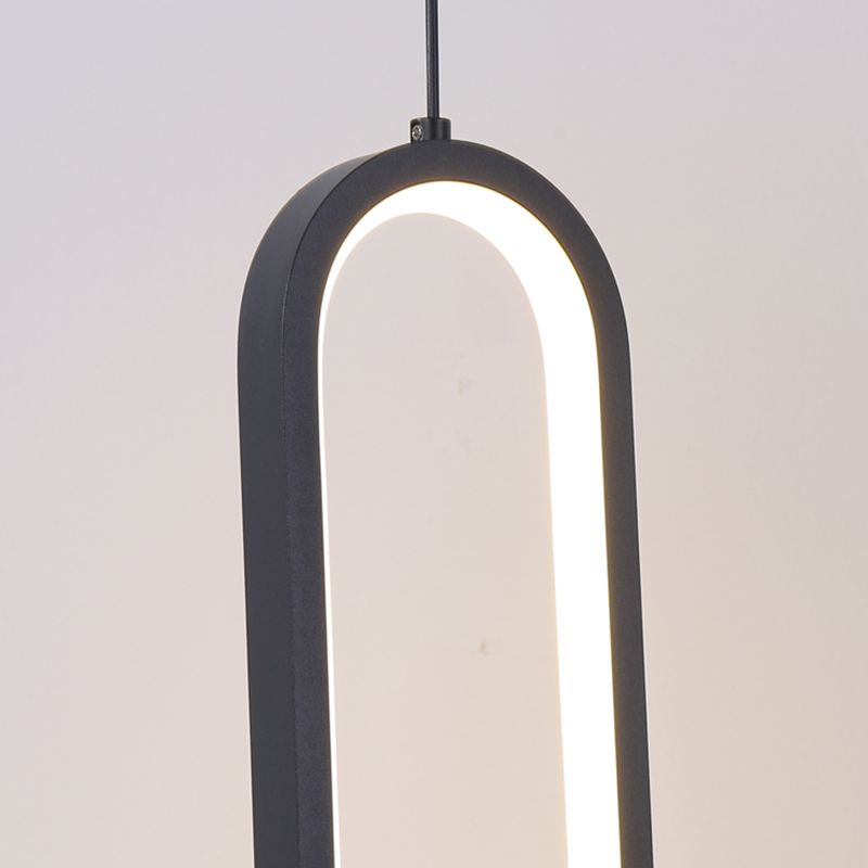 Slim Oval Tube Pendant Light