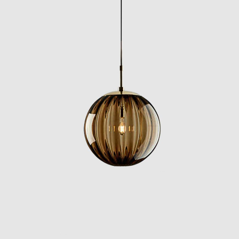 Coloured Glass Ball Pendant Lamp