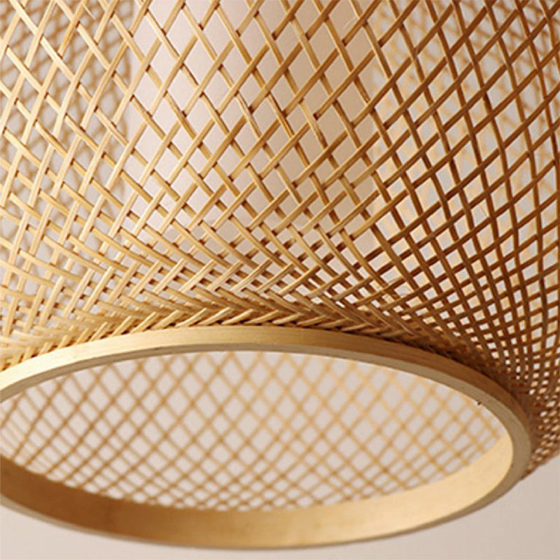 Pastoral Woven Bamboo Pendant Lamp