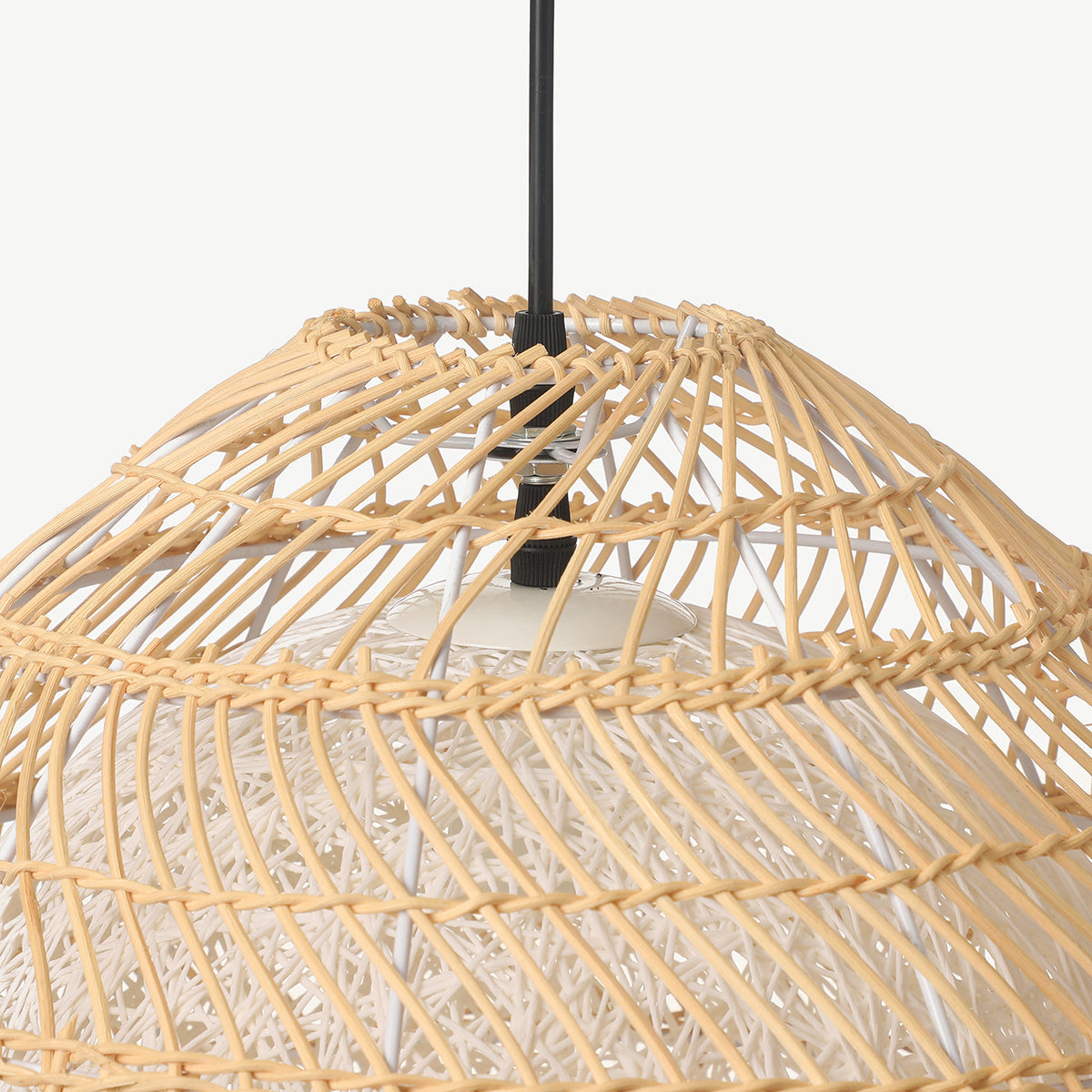 Simple Basket Rattan Wicker Pendant