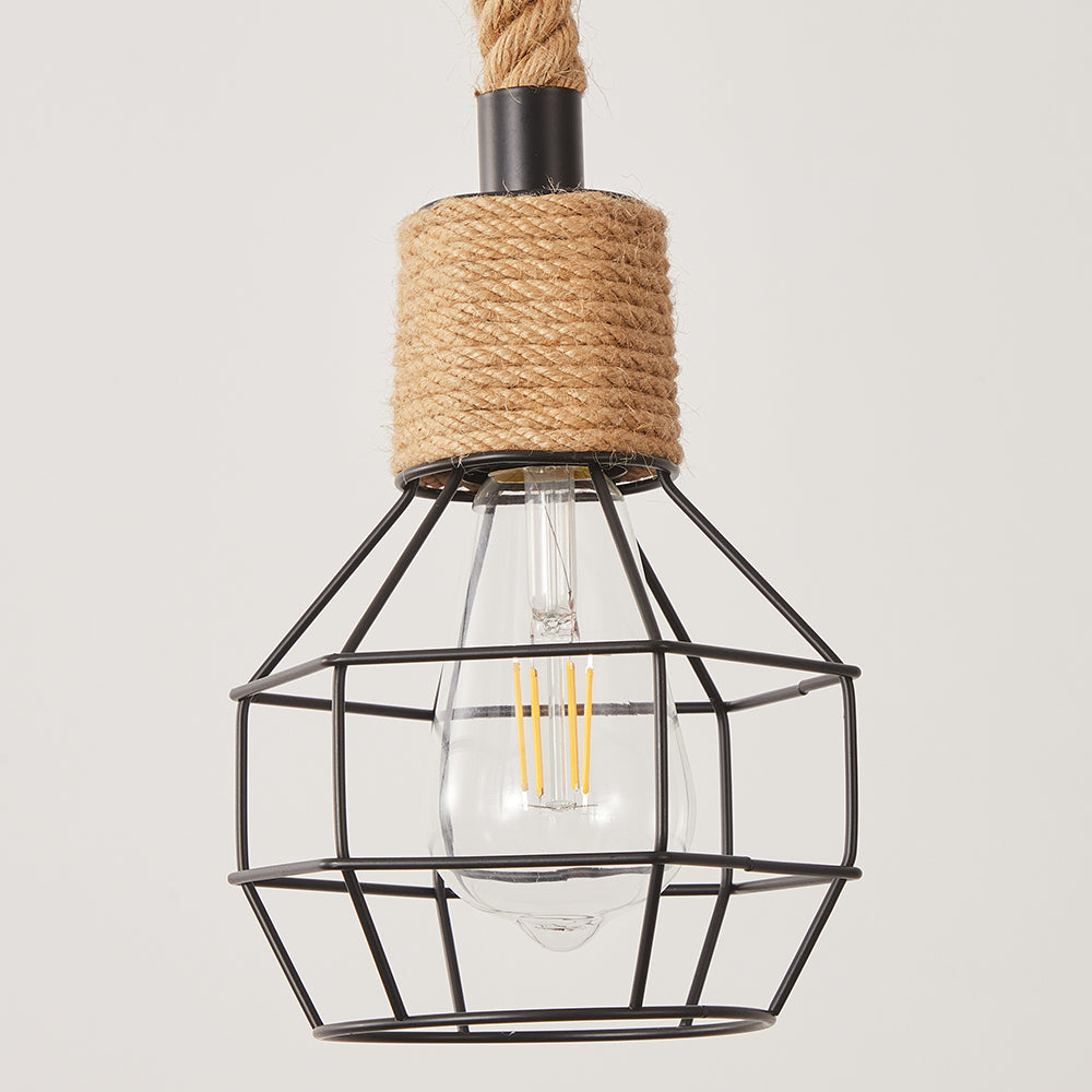 Hemp Rope Spider Chandelier
