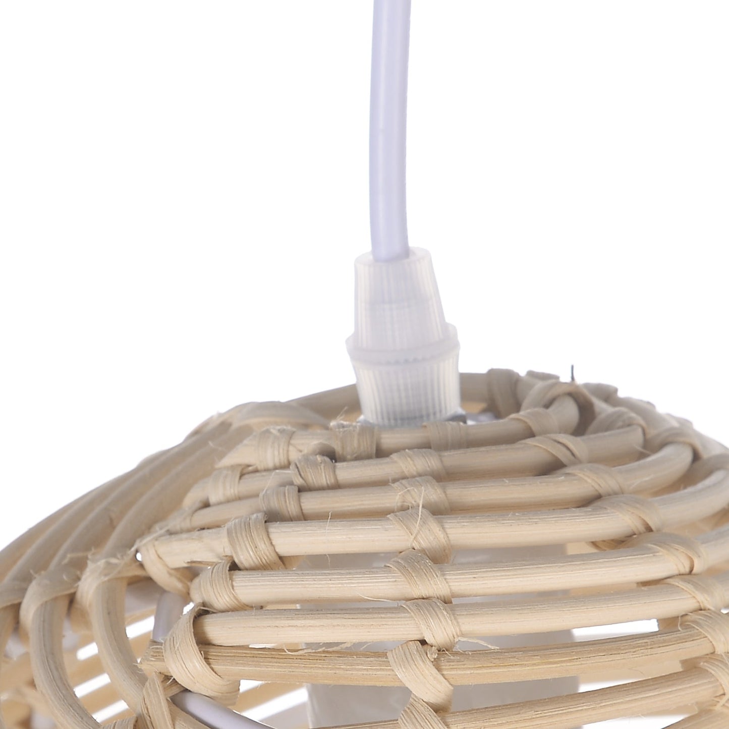 Woven Rattan Ribbon Pendant Light
