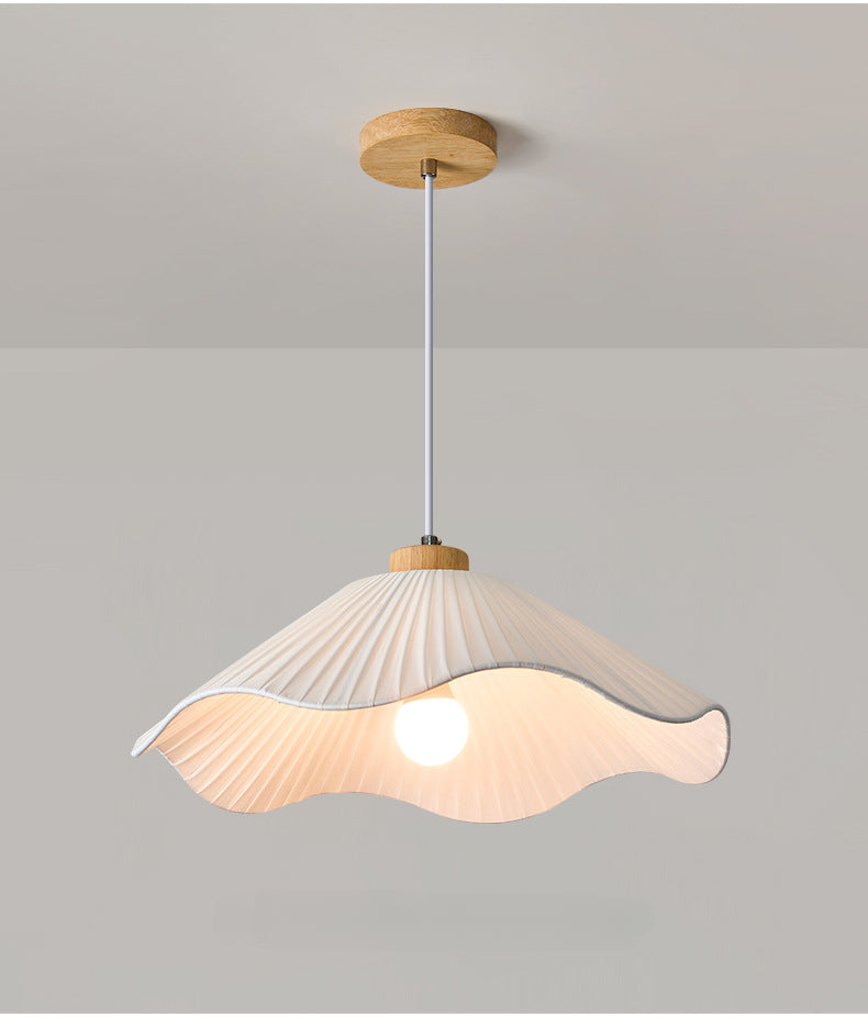 White Fabric Minimalist Pendant Light