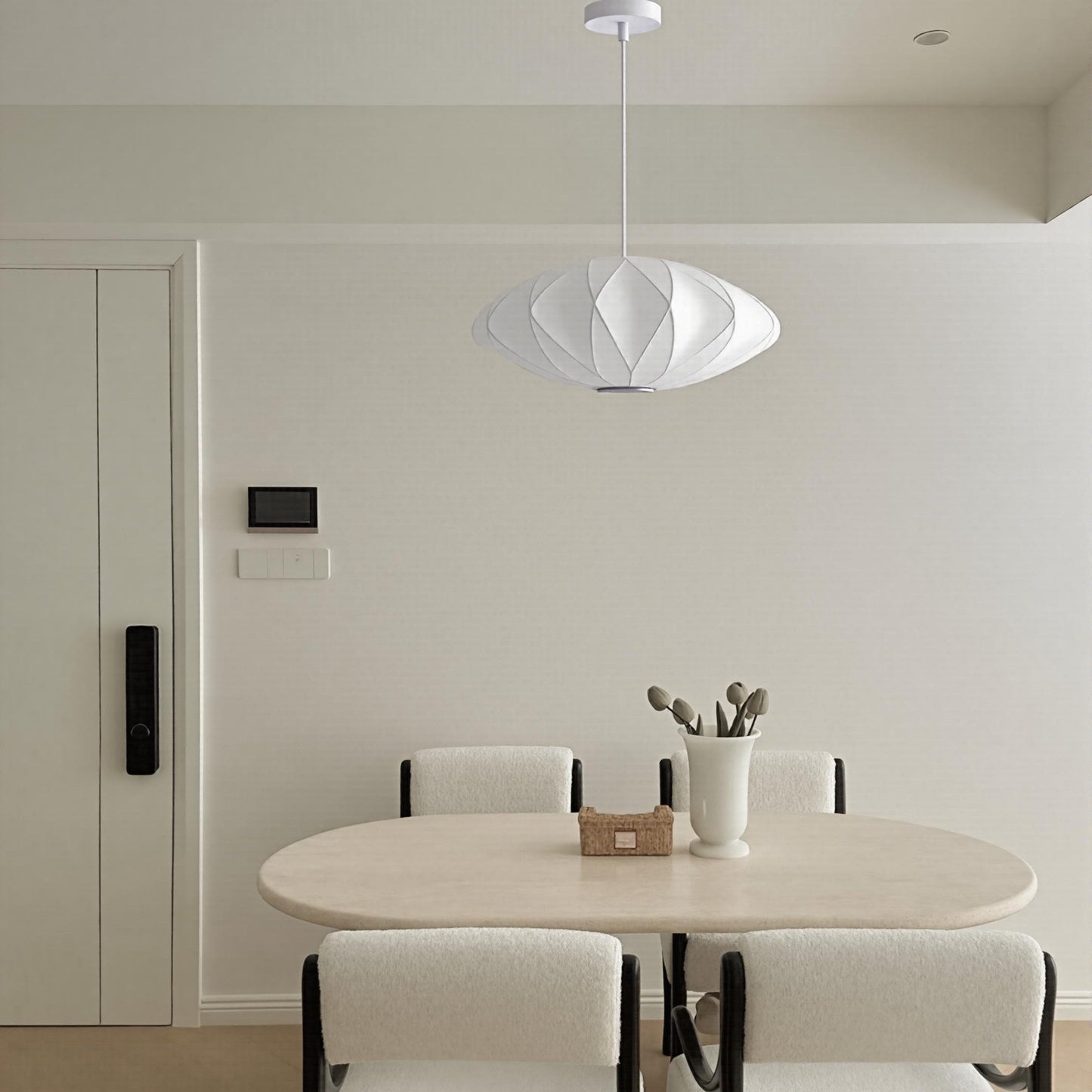 Silk Cocoon Cloud Pendant Light