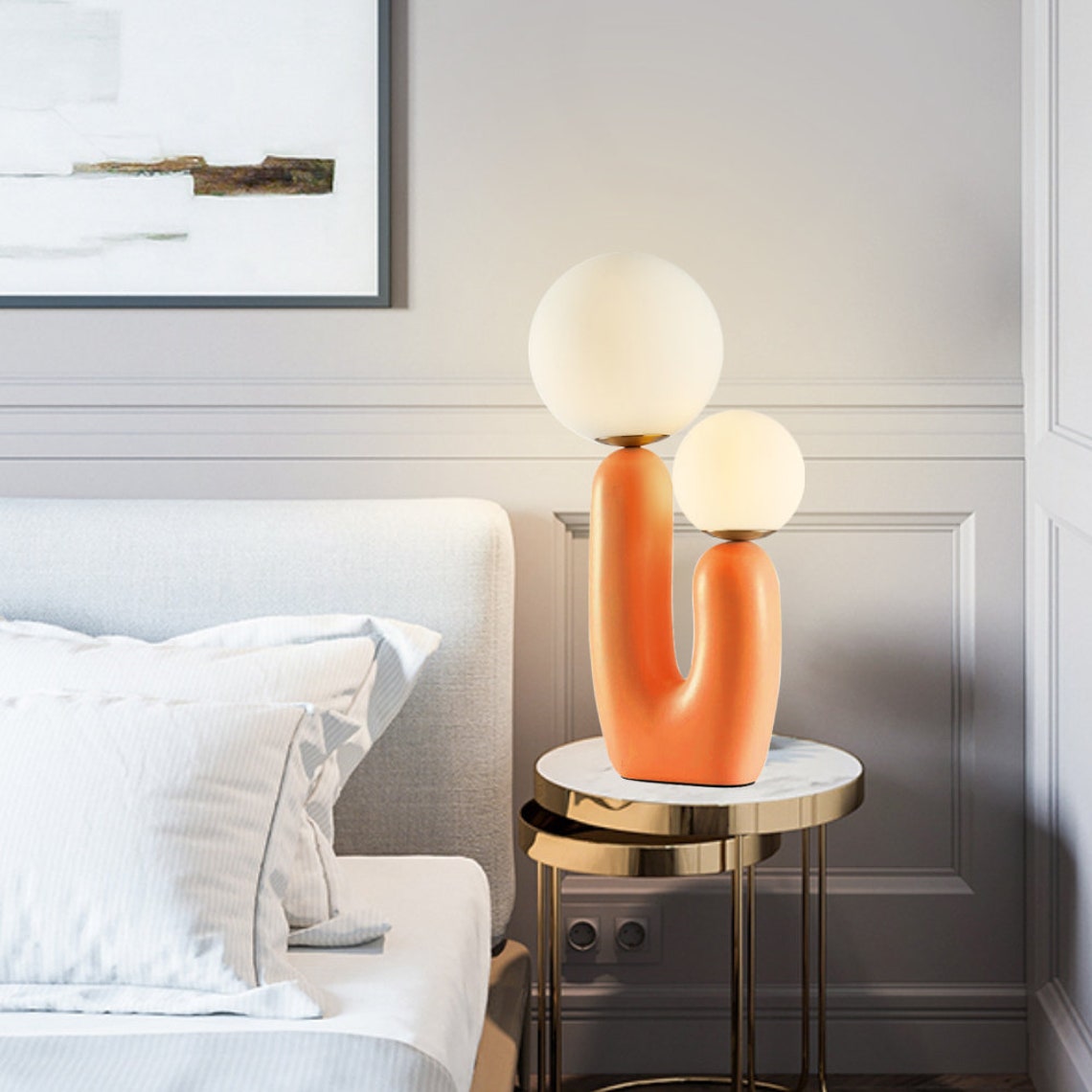 Modern Slim Column Bedside Lamp