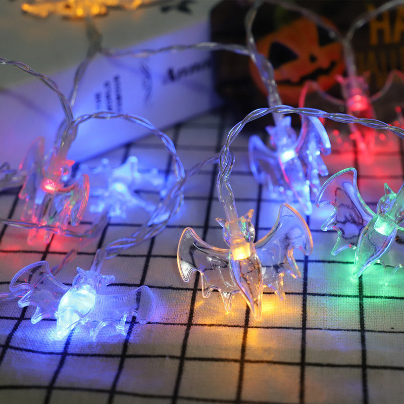 Halloween Purple Bat LED String Lights