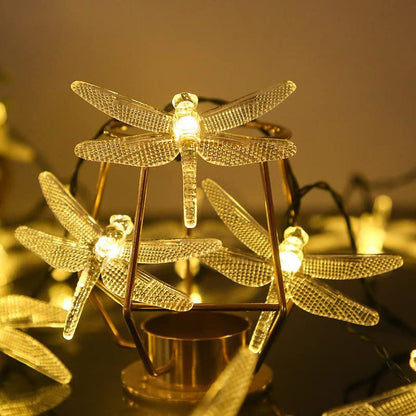Dragonfly LED String Lights, Waterproof