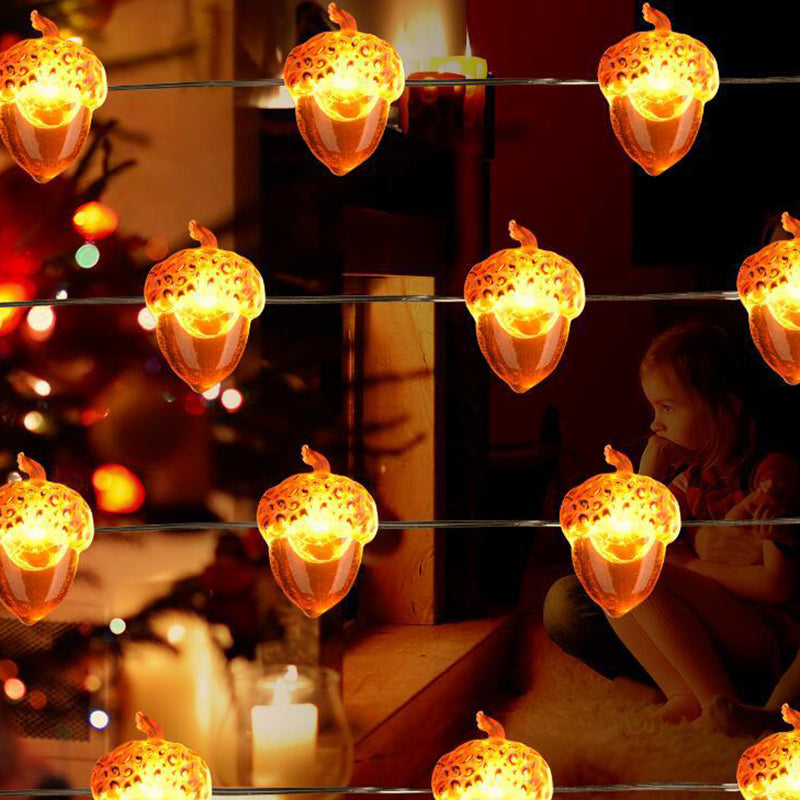 Acorn Harvest String Lights, Battery