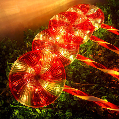 Candy Cane Christmas Path Lights
