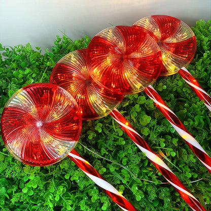 Candy Cane Christmas Path Lights