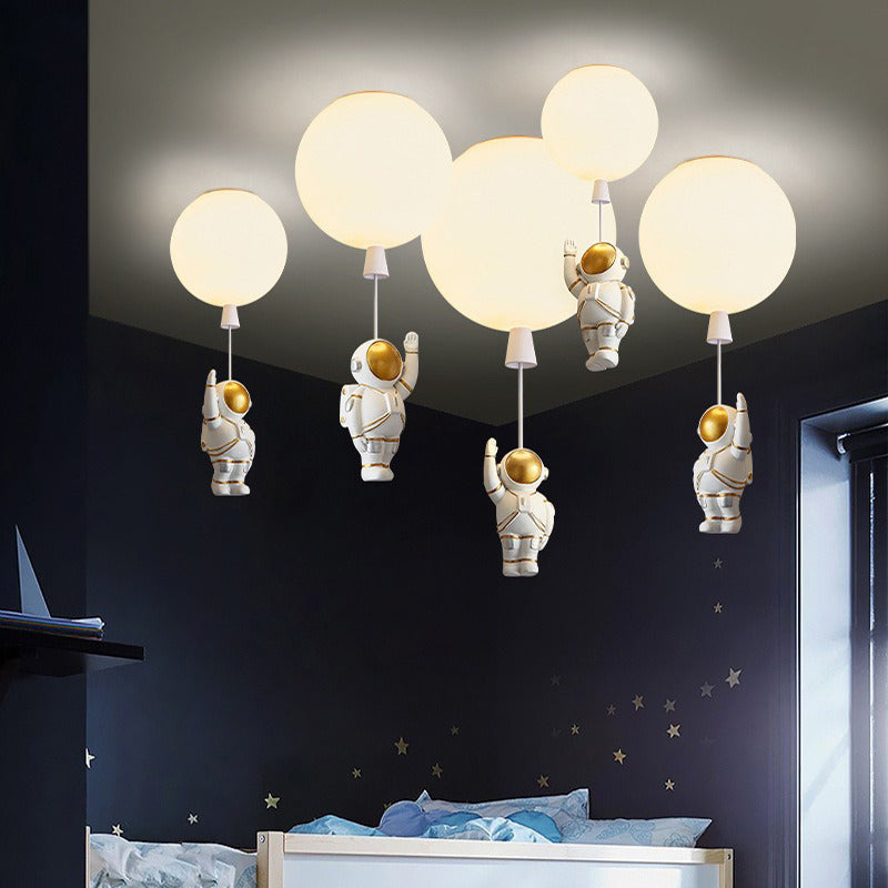 Design Astronaut Ceiling Light Nursery Light Fixture-[Modern pendant lighting for bedroom and living space]-Demolights UK