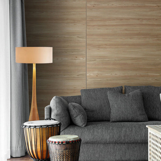 Wood Base Study Desk and Floor Lamp