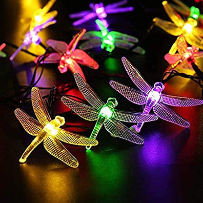 Dragonfly LED String Lights, Waterproof
