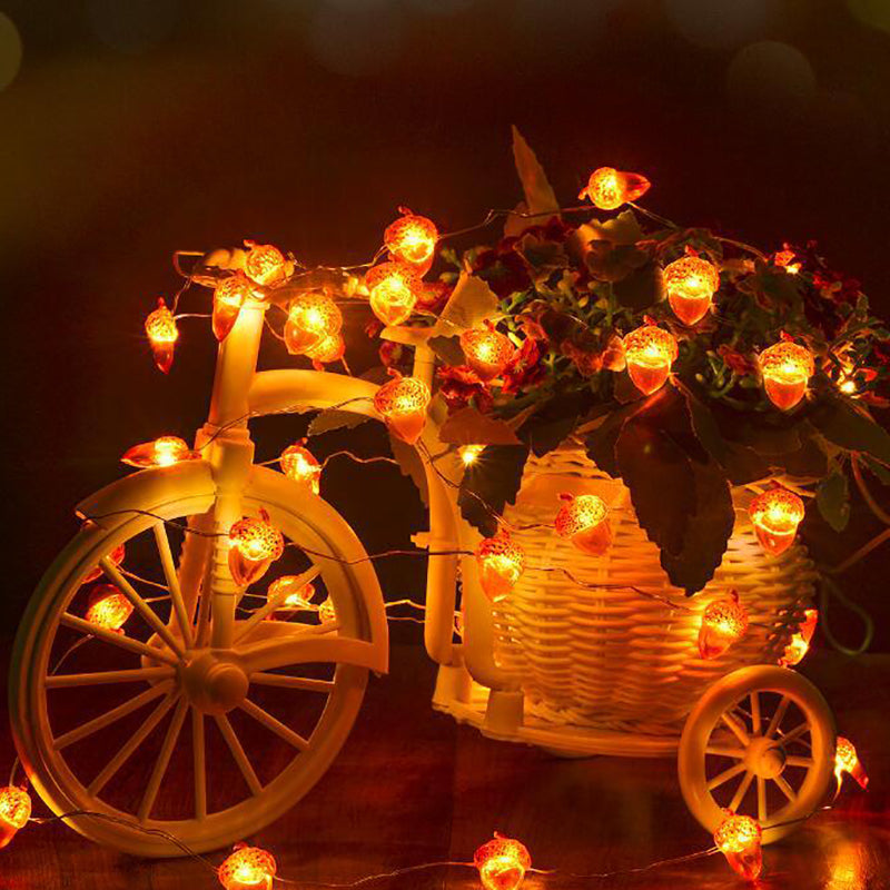 Acorn Harvest String Lights, Battery