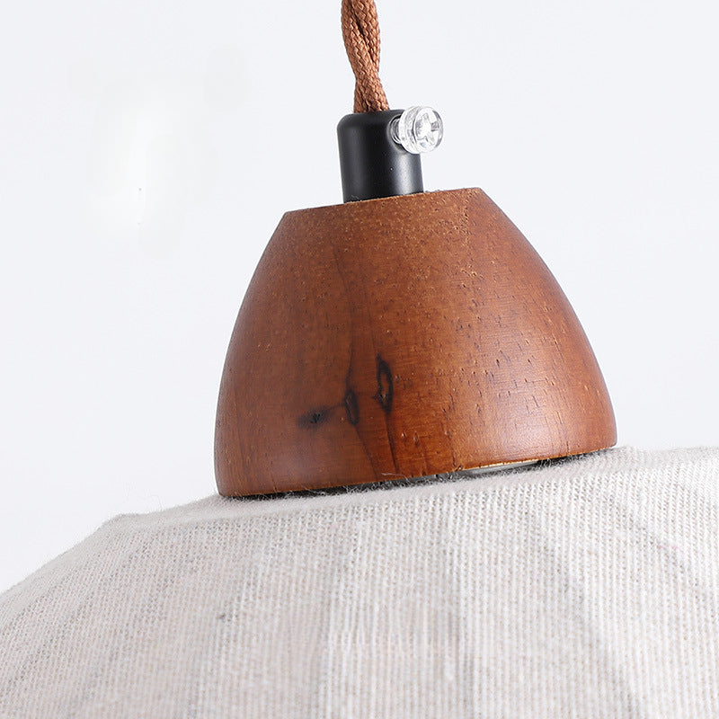Wabi-Sabi Fabric Pendant Light