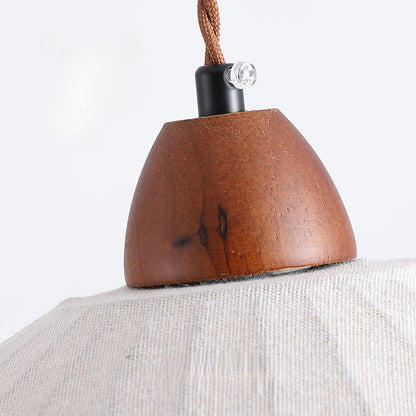 Wabi-Sabi Fabric Pendant Light