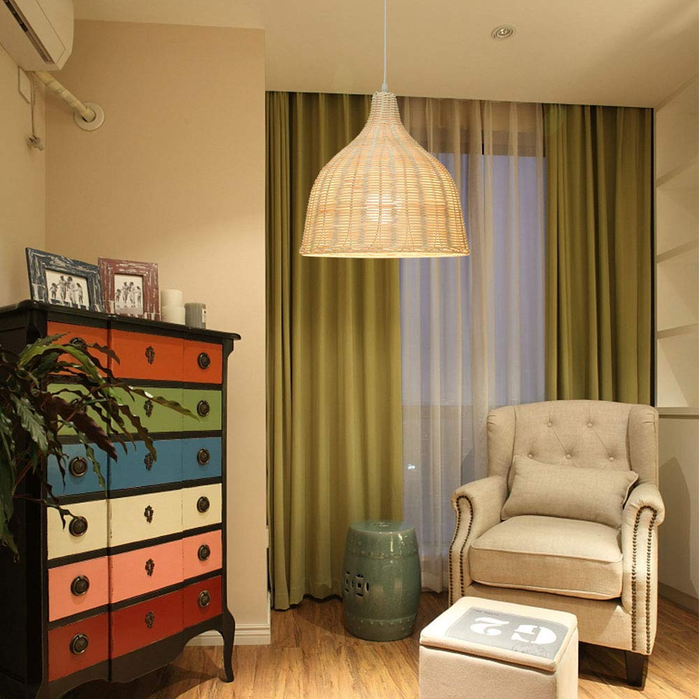 Rattan Wicker Pendant Lampshade