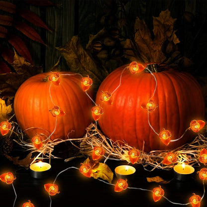 Acorn Harvest String Lights, Battery