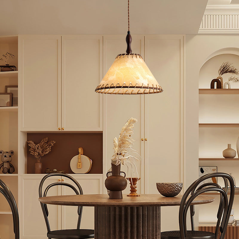 Wabi-Sabi Fabric Pendant Light