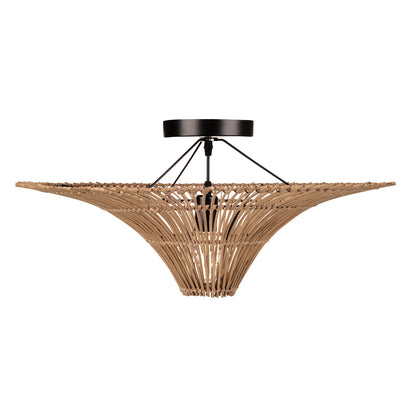 Large 80cm Rattan Pendant Light