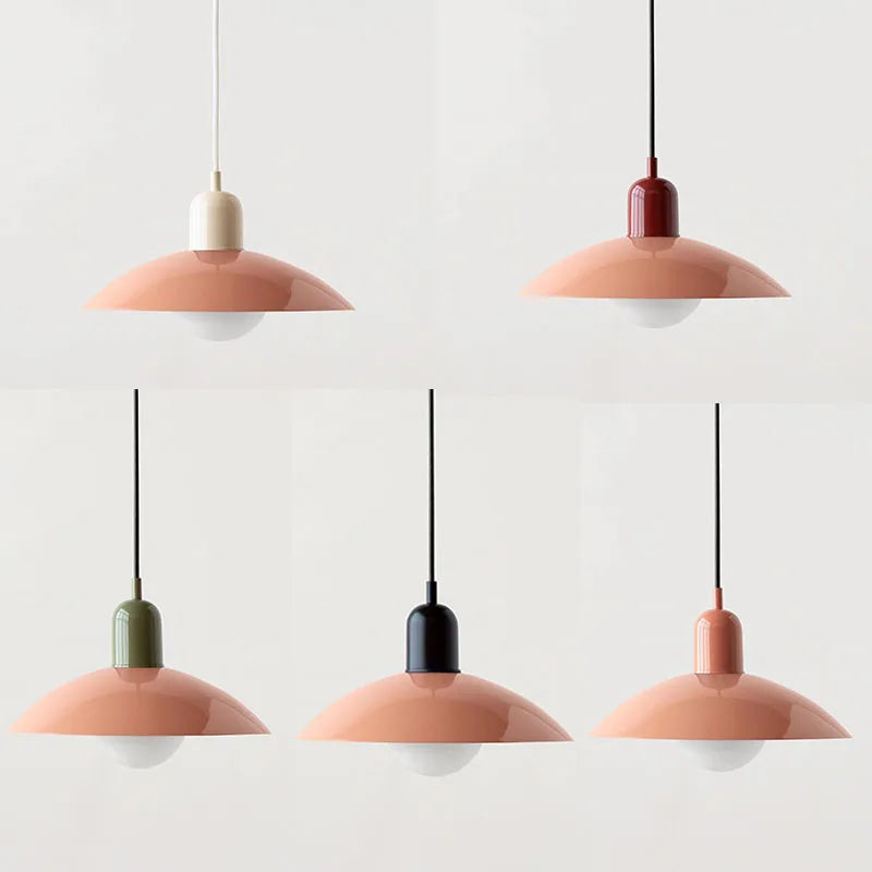 Mid Century Colorful Macaron Bauhaus Pendant Light