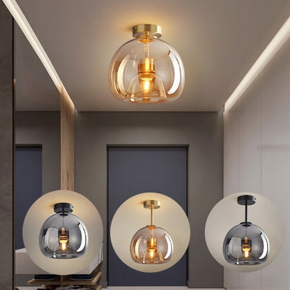 Vintage Bubble Glass Ceiling Light