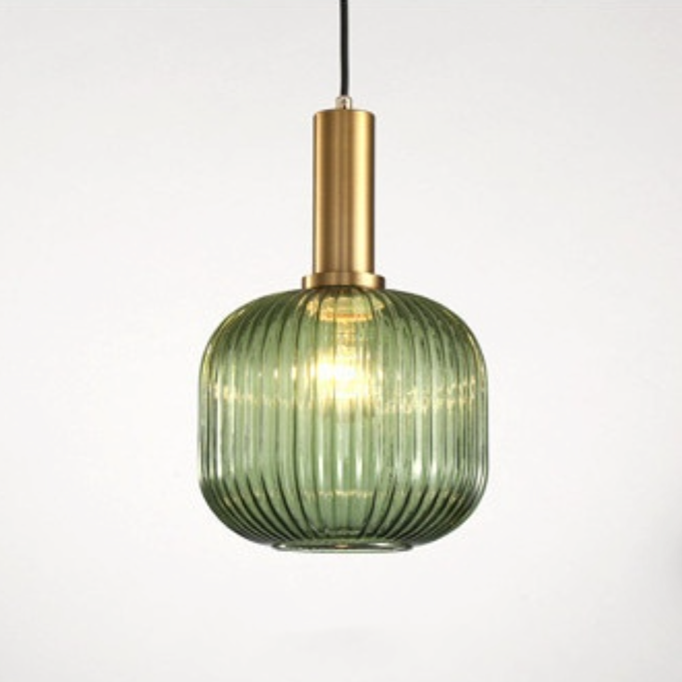 Retro Stained Glass Lantern Pendant