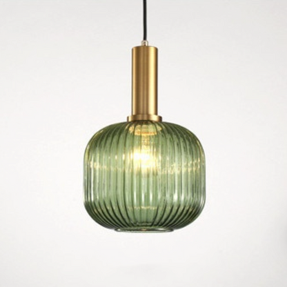 Retro Stained Glass Lantern Pendant