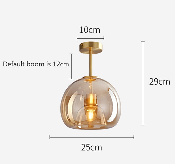 Vintage Bubble Glass Ceiling Light