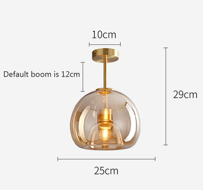 Vintage Bubble Glass Ceiling Light