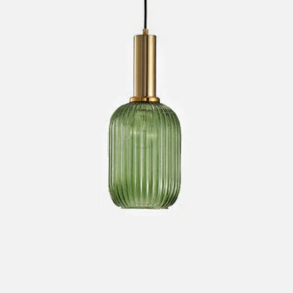 Retro Stained Glass Lantern Pendant