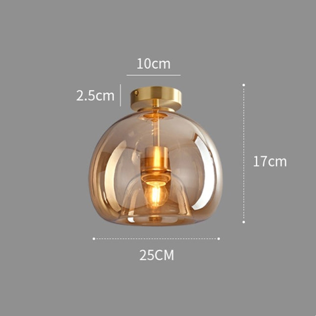 Vintage Bubble Glass Ceiling Light