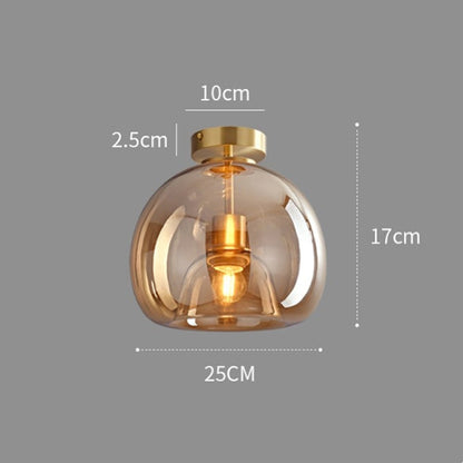 Vintage Bubble Glass Ceiling Light