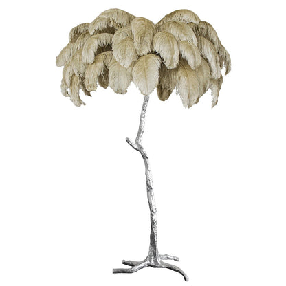 Ostrich Feather Floor Lamp, 160cm