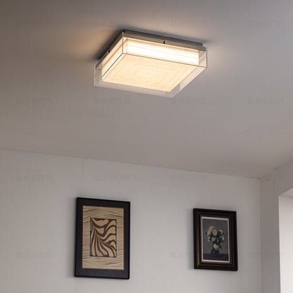 Layered Square Acrylic Flush Mount