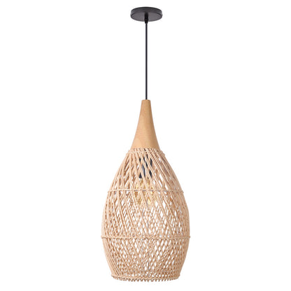 Wabi-Sabi Retro Rattan Pendant Light