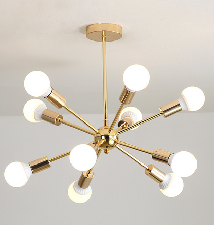 Gold Sputnik Starburst Chandelier