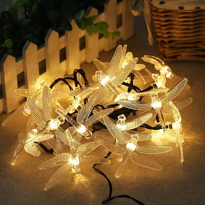 Dragonfly LED String Lights, Waterproof