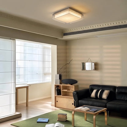Layered Square Acrylic Flush Mount