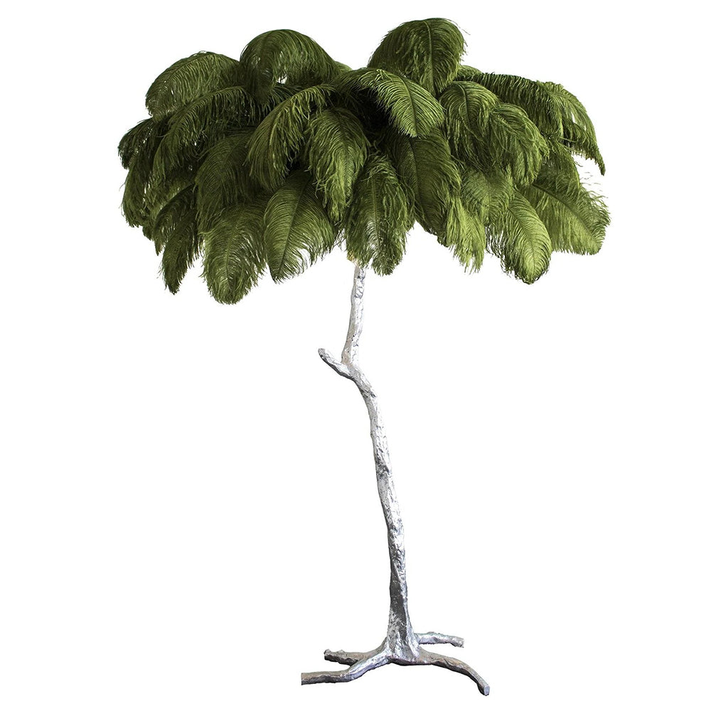 Ostrich Feather Floor Lamp, 160cm